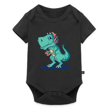 DinosaureS dinosaures T-rex Trex Tyrannosaurus dinosaure - Body à manches courtes Premium Bébé - noir - Devant