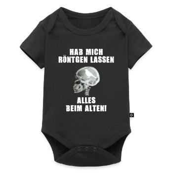 Hab mich Röntgen lassen alles OK Vogel Röntgenbild - Baby Premium Kurzarmbody - Schwarz - Vorne