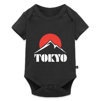 Tokyo Mont Japon Asie orientale coucher de soleil - Body à manches courtes Premium Bébé - noir - Devant