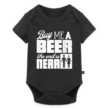 Groom Batchelor Gift, Groom Party - Baby Premium short-sleeve bodysuit - black - Front