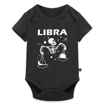 Libra Sternzeichen Waage Zodiac - Baby Premium short-sleeve bodysuit - black - Front