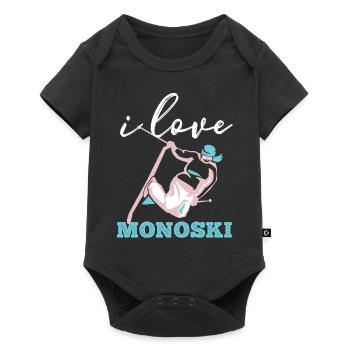 Monoski Idée cadeau Cadeau Monoski Monoski Monosk - Body à manches courtes Premium Bébé - noir - Devant