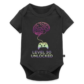 30th birthday level 30 unlocked 30 years 1991 - Baby Premium short-sleeve bodysuit - black - Front