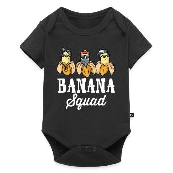 Banana Squad Banane Cadeau - Body à manches courtes Premium Bébé - noir - Devant