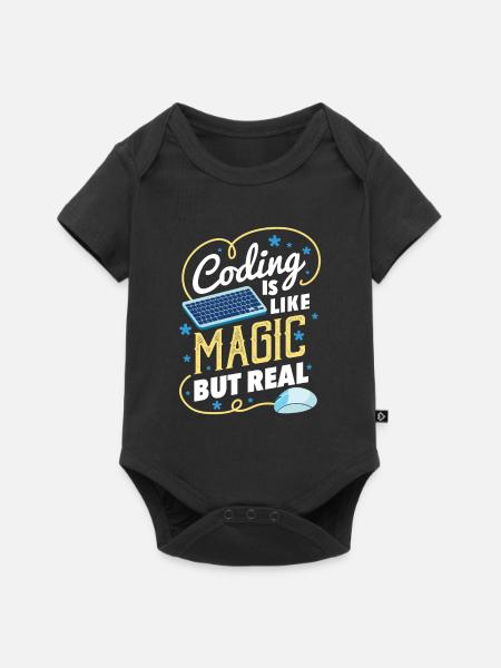Lustiges Codier-Geschenk für einen Programmierer - Baby Premium Kurzarmbody - Schwarz