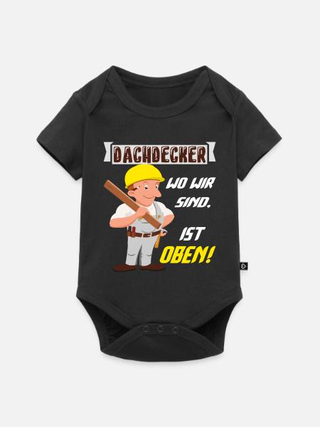 Dachdecker Dachdeckermeister Dachdecken - Baby Premium Kurzarmbody - Schwarz