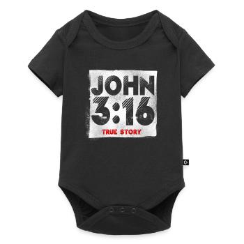 Christian Bible Verse Religion - Baby Premium short-sleeve bodysuit - black - Front