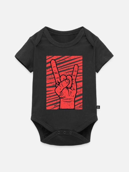Teufelshorn Punks - Baby Premium Kurzarmbody - Schwarz