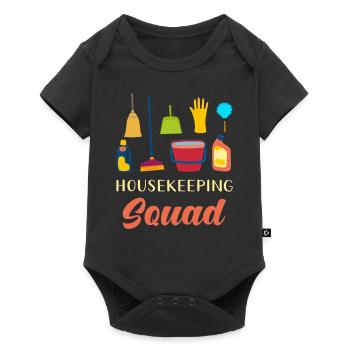 Housekeeping Squad - Baby Premium short-sleeve bodysuit - black - Front