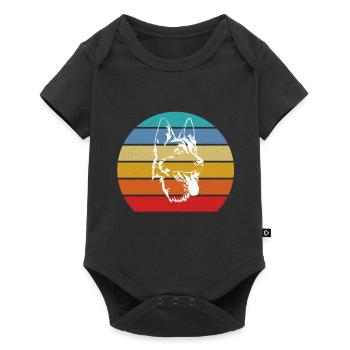 German Shepherd - Baby Premium short-sleeve bodysuit - black - Front