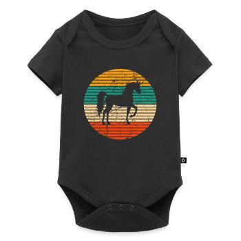 Licorne Unicorn licorne - Body à manches courtes Premium Bébé - noir - Devant