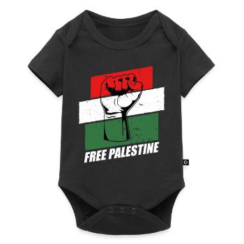 Free Palestine - Baby Premium short-sleeve bodysuit - black - Front
