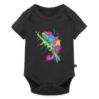 Pansexual Stolz Drôle de couleurs de design de PANSEXUAL - Body à manches courtes Premium Bébé - noir - Devant