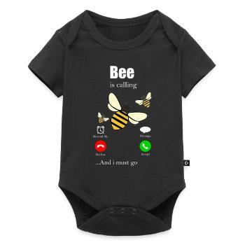 Imker - Baby Premium Kurzarmbody - Schwarz - Vorne