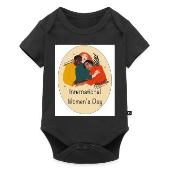 International Womes Day - Baby Premium short-sleeve bodysuit - black - Front