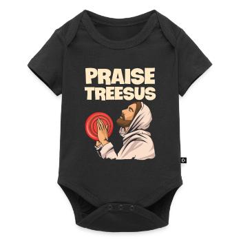 Wurfsport Design für einen Discgolf Spieler - Baby Premium Kurzarmbody - Schwarz - Vorne