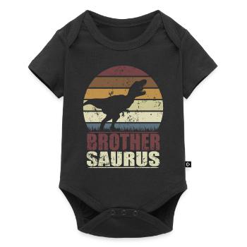 BrotherSaurus dinosaure Dino Brother Saurus - Body à manches courtes Premium Bébé - noir - Devant