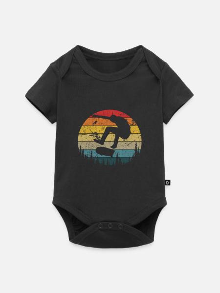 Skateboard - Baby Premium Kurzarmbody - Schwarz