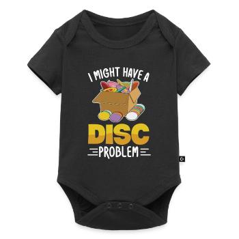 Conception sportive de lancer pour un professionnel du disc golf - Body à manches courtes Premium Bébé - noir - Devant