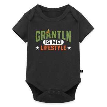 Oberbayern Grantln Grantler Geschenk - Baby Premium Kurzarmbody - Schwarz - Vorne