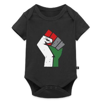 Free Gaza Palestine Fist - Baby Premium short-sleeve bodysuit - black - Front