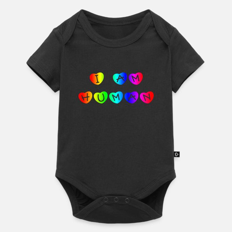 Rainbow, Rainbow, Rainbow, Rainbow, Rainbow - Baby Premium short-sleeve bodysuit - black