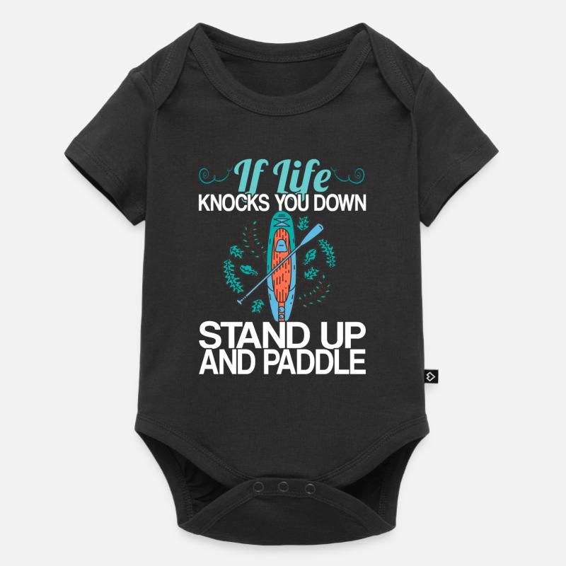Stand Up Paddeln Paddle Board Geschenk - Baby Premium Kurzarmbody - Schwarz