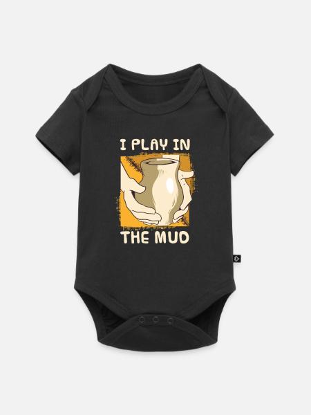 Töpfern - Baby Premium Kurzarmbody - Schwarz
