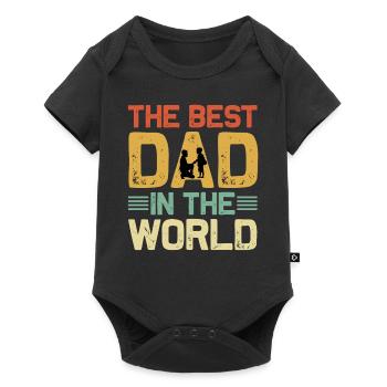 Meilleur papa du monde - Body à manches courtes Premium Bébé - noir - Devant