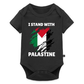 Palestinian Flag I Stand With Palestine - Baby Premium short-sleeve bodysuit - black - Front