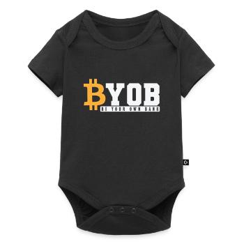 Be your own Bank Bitcoin Wallet - Baby Premium short-sleeve bodysuit - black - Front