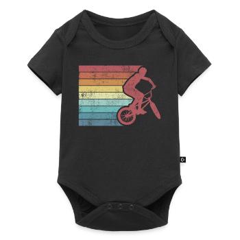 Bike Vintage Retro BMX Shirt Gift - Baby Premium short-sleeve bodysuit - black - Front