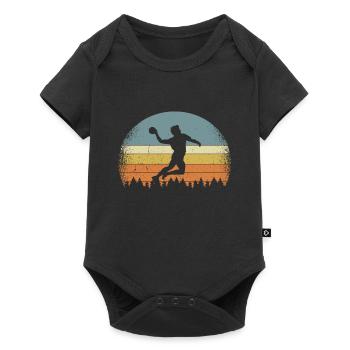 Handball Handballer Handball player - Baby Premium short-sleeve bodysuit - black - Front