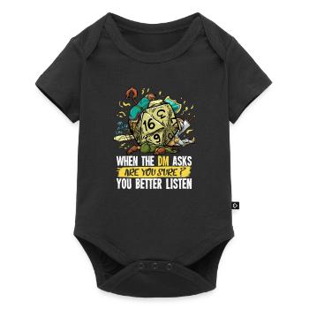 D20 Role-playing gift for a dungeon - Baby Premium short-sleeve bodysuit - black - Front