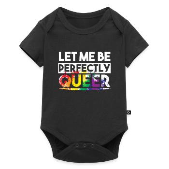 LGBT Bi CSD Rainbow Gay Pride Lesbian LGBTQ Outfit - Baby Premium short-sleeve bodysuit - black - Front