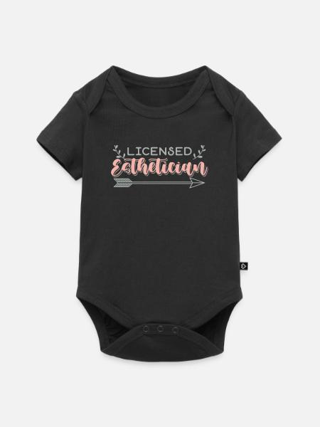 Licensed esthetician - Kosmetiker - Baby Premium Kurzarmbody - Schwarz