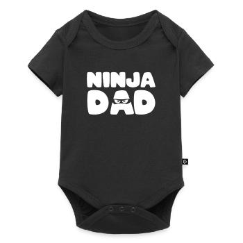 Ninja Party Ninja Dad Birthday Party Ninja Motto - Baby Premium short-sleeve bodysuit - black - Front