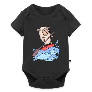 SUP - Stand Up Paddling Paddleboarding - Baby Premium short-sleeve bodysuit - black - Front