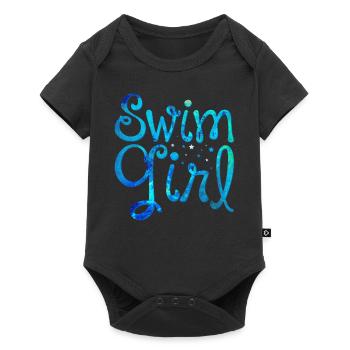 Natation fille natation fille natation - Body à manches courtes Premium Bébé - noir - Devant