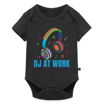 Disc Jockey - DJ At Work - Groovy Funky Vintage - - Baby Premium short-sleeve bodysuit - black - Front
