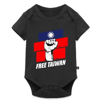 Free Taiwan - Baby Premium short-sleeve bodysuit - black - Front
