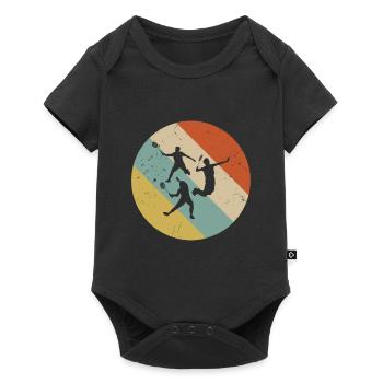 Badminton Player Badminton Retro - Baby Premium short-sleeve bodysuit - black - Front