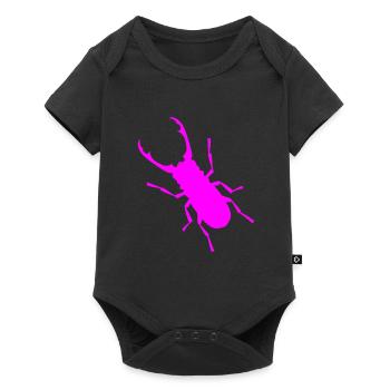 Insect, stag beetles, insects, wild animals, antlers - Baby Premium short-sleeve bodysuit - black - Front
