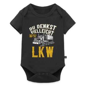 LKW LKW-Fahrer Lustiger Spruch - Baby Premium Kurzarmbody - Schwarz - Vorne