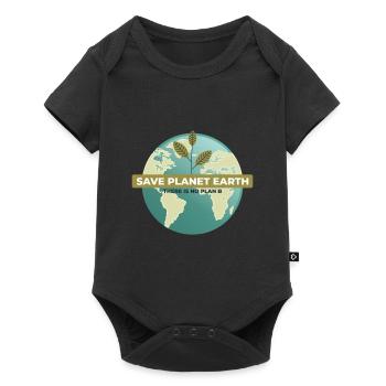 Save Planet Earth There Is No Plan B - Baby Premium short-sleeve bodysuit - black - Front