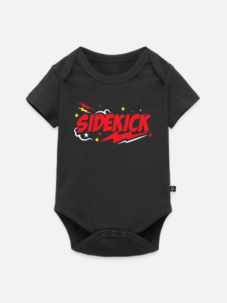 Dad Sidekicks Matching - Baby Premium Kurzarmbody - Schwarz
