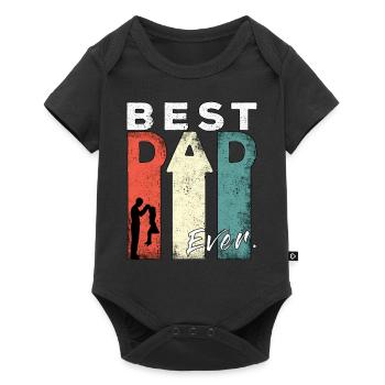Best Dad Ever Retro Best Dad Expectant Dad - Baby Premium short-sleeve bodysuit - black - Front