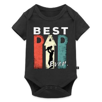 Best Dad Ever Retro Best Dad Expectant Dad - Baby Premium short-sleeve bodysuit - black - Front