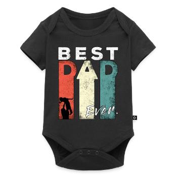 Best Dad Ever Retro Best Dad Expectant Dad - Baby Premium short-sleeve bodysuit - black - Front