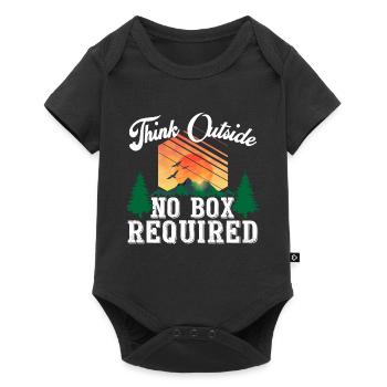 Penser à l’extérieur Aucune case requise - Randonnée en plein air - Body à manches courtes Premium Bébé - noir - Devant